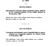 International Convention against Apartheid in Sports PDF file screenshot