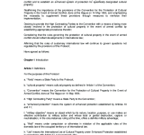 Second Protocol to the Hague Convention of 1954 for the Protection of Cultural Property in the Event of Armed Conflict The Hague, 26 March 1999 PDF file screenshot