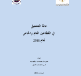 حالة التشغيل في القطاعين العام والخاص لعام 2011 PDF file screenshot