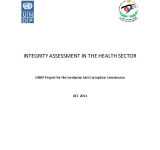 Integrity Assessment in the Health Sector PDF file screenshot