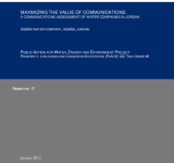 Maximizing the Value of Communications: A Communications Assessment of Water Companies in Jordan PDF file screenshot