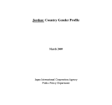 Jordan: Country Gender Profile PDF file screenshot