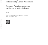 Jordan Country Gender Assessment: Economic Participation,Agency and Access to Justice in Jordan PDF file screenshot