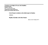 Response of the Hashemite Kingdom of Jordan to the list of issues sent by the Committee on the Rights of Persons with Disabilities PDF file screenshot