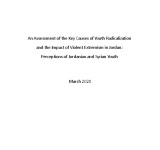 An Assessment of the Key Causes of Youth Radicalization  and the Impact of Violent Extremism in Jordan:  Perceptions of Jordanian and Syrian Youth PDF file screenshot