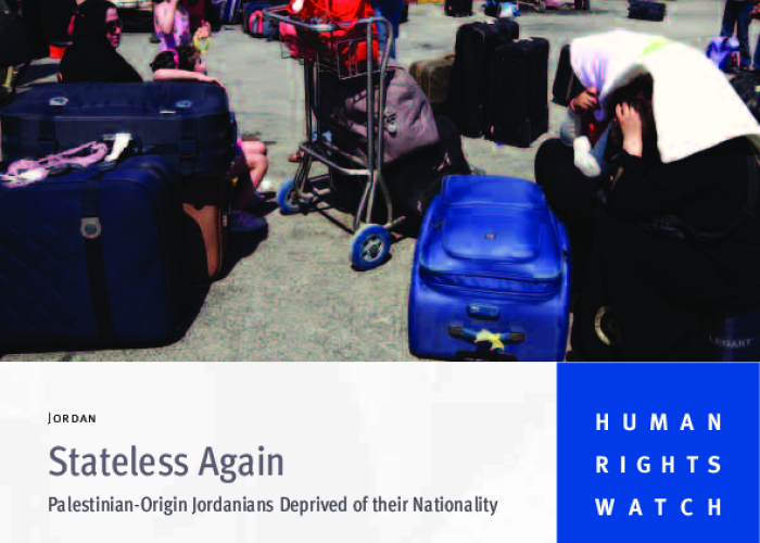 Stateless Again: Palestinian-Origin Jordanians Deprived of their Nationality PDF file screenshot