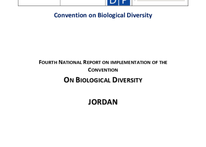 Fourth National Report on Implementation of the Convention on Biological Diversity PDF file screenshot