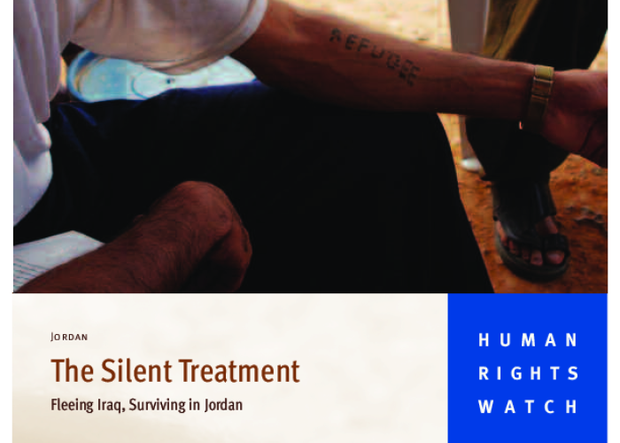 The Silent Treatment: Fleeing Iraq,Surviving Jordan PDF file screenshot