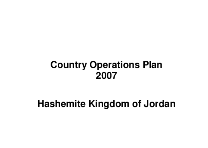 Country Operations Plan 2007 PDF file screenshot