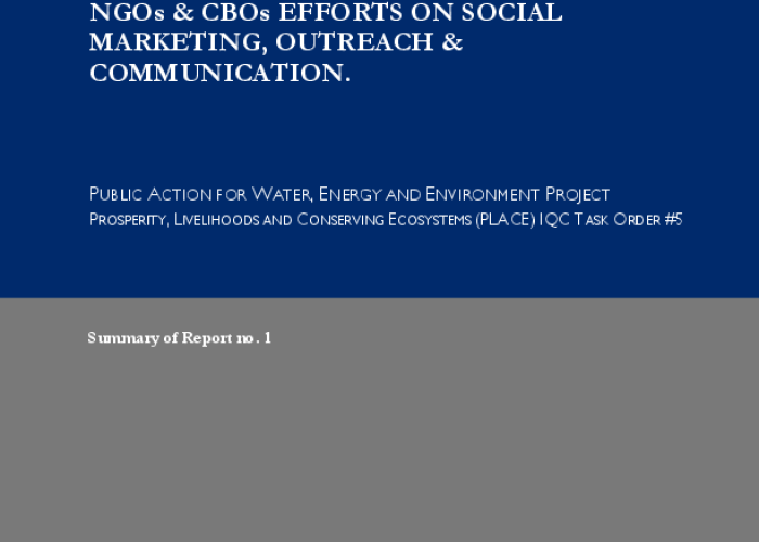NGOs & CBOs Efforts on Social Marketing,Outreach & Communication PDF file screenshot