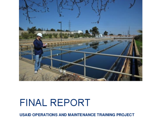 USAID Operations and Maintenance Training Project October 2008-November 2012 PDF file screenshot