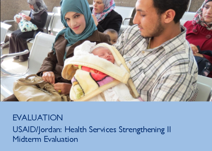 Evaluation USAID/Jordan: Health Services Strengthening II Midterm Evaluation PDF file screenshot