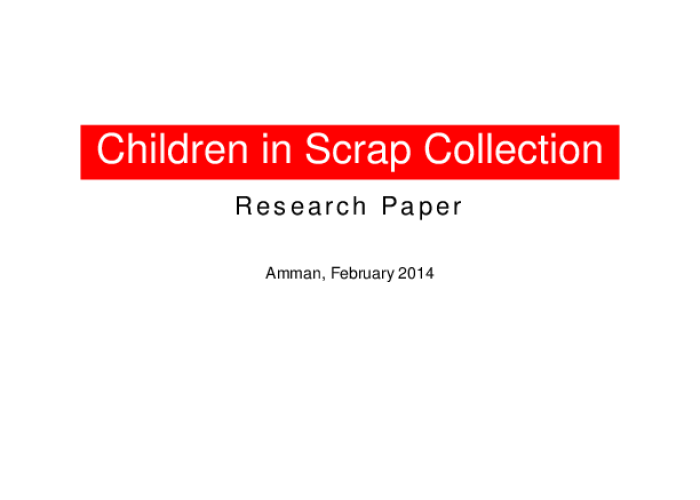 Children in Scrap Collection: Research Paper PDF file screenshot