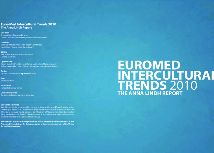 Euromed Intercultural Trends 2010: The Anna Lindh Report PDF file screenshot