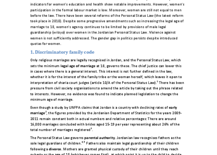 Social Institutions and Gender Index: Jordan PDF file screenshot