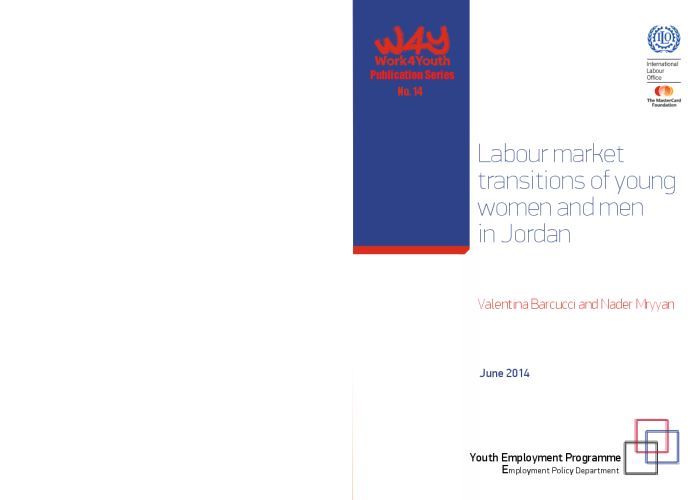 Labour market transitions of young women and men in Jordan PDF file screenshot