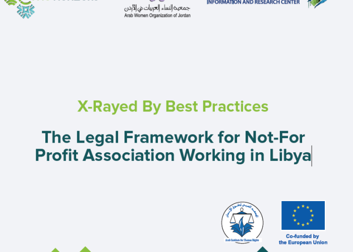 X-Rayed By Best Practices The Legal Framework for Not-For Profit Association Working in Libya